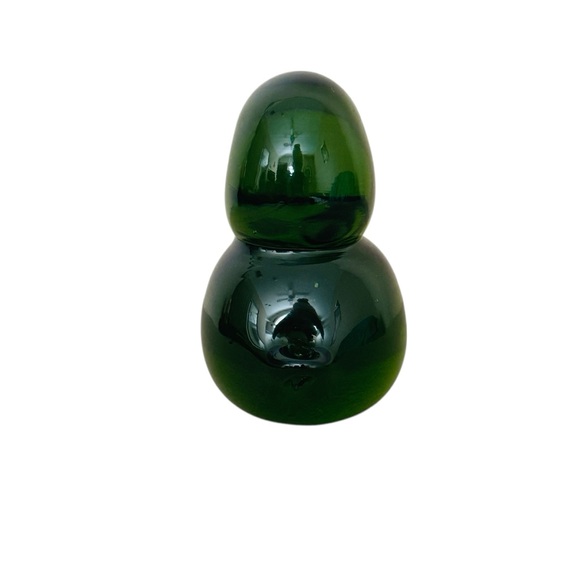 Vintage green glass bird/chick, heavy, GUC - Picture 2 of 8